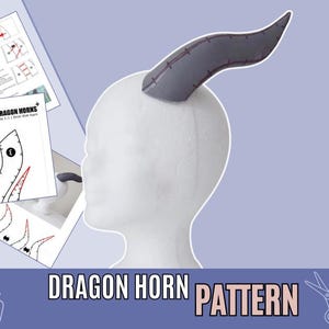 Dragon Horns EVA Foam Pattern | Cosplay & Costume Horn Templates (PDF)