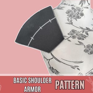 Basic Shoulder Armor EVA Foam Pattern | Cosplay & LARP Armor Template (PDF)