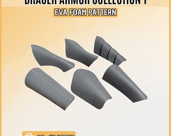 DIY Foam Bracer Armor Pattern, Arm Armor Template, Cosplay Arm Pattern, Medieval Armor Bracer, Ren Faire, Digital Download