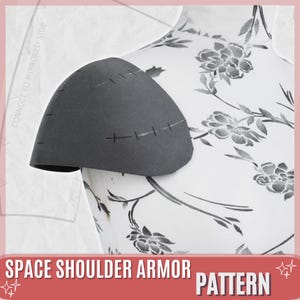 Space Shoulder / Pauldron Armor Patterns:  Fantasy, Medieval, EVA Foam Template for Cosplay and LARP Digital Download (PDF)