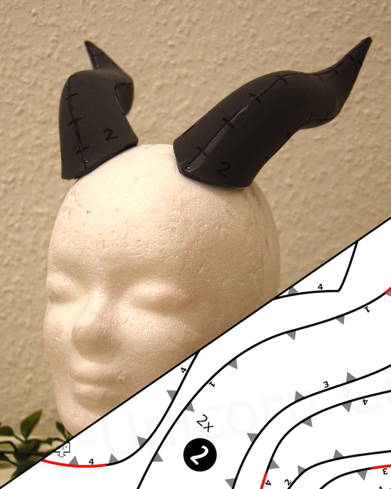 DIY Dragon horns / cosplay horns / costume horns / foam horns Etsy