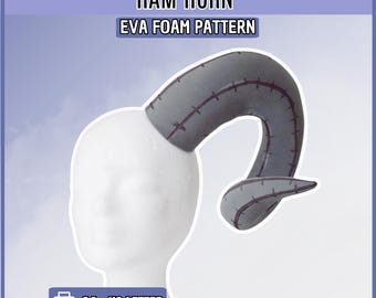 Geitenhoorns (DIY) naaipatroon van EVA-schuim | Cosplay & Kostuum (PDF)