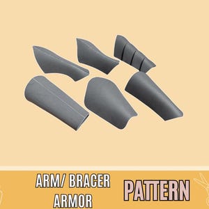 DIY Foam Bracer Armor Pattern, Arm Armor Template, Cosplay Arm Pattern, Medieval Armor Bracer, Ren Faire, Digital Download