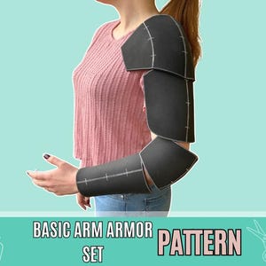 Einsteiger-Armrüstung Schnittmuster aus EVA Foam | Komplettes Set für Cosplay & LARP (PDF)