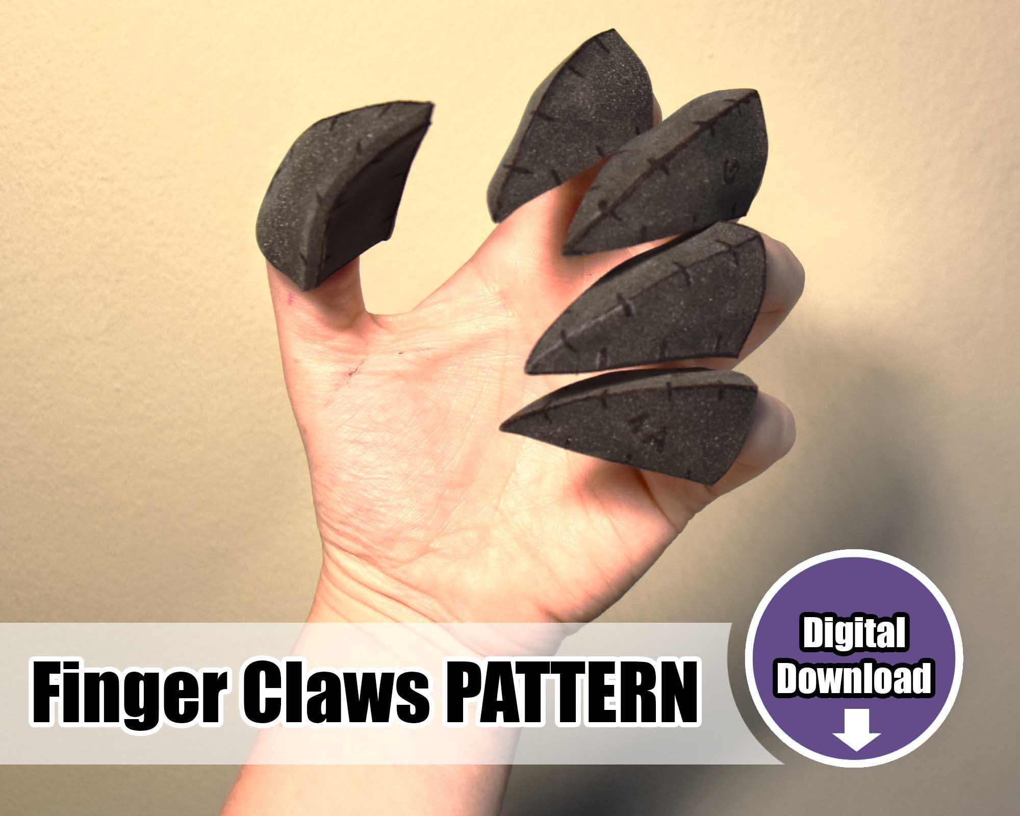 DIY Foam Claws Pattern / Finger Armor / Cosplay Armor / Etsy UK
