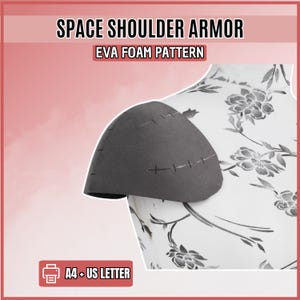 Space Schulterrüstung Schnittmuster, EVA Foam, Schaumstoff Vorlage für LARP und Cosplay - Digitaler Download (PDF)