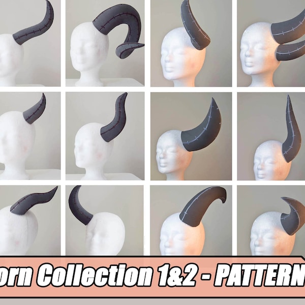 Eva Foam Dragon Horn Template - Etsy