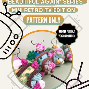Adorable modèle au crochet Amigurumi - Mini PDF TV - Tutoriel bricolage pour peluches - Instructions pour les débutants - Téléchargement immédiat