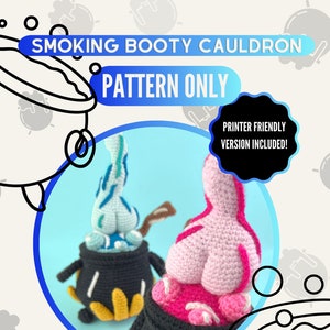 Niedliche Amigurumi Häkelanleitung - Smoking Booty PDF - DIY Kuscheltier Anleitung - Anfängerfreundliche Anleitung - Sofort Download