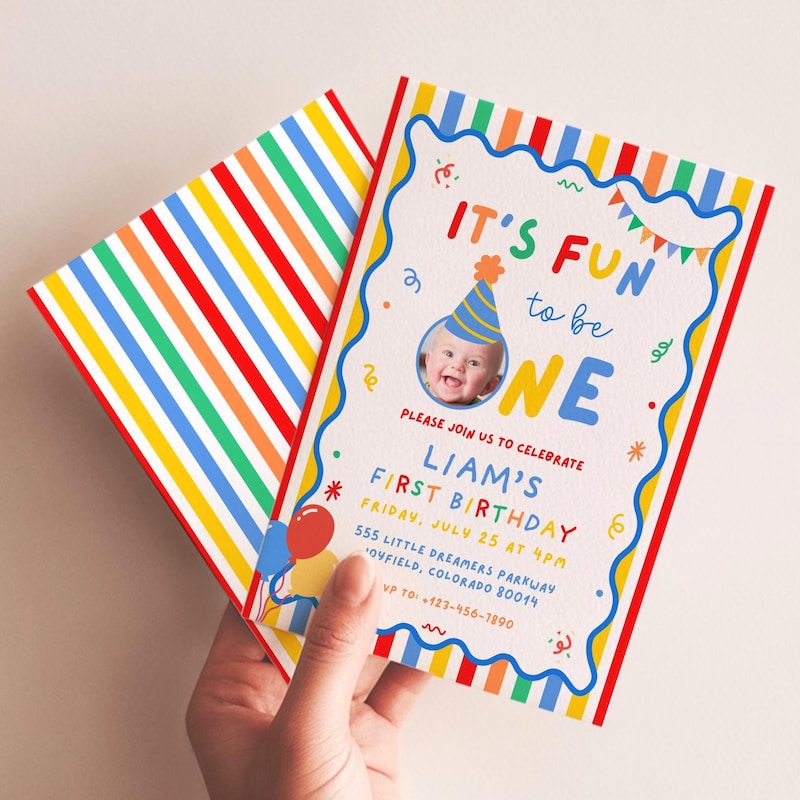 Fast One Invite Template - Etsy