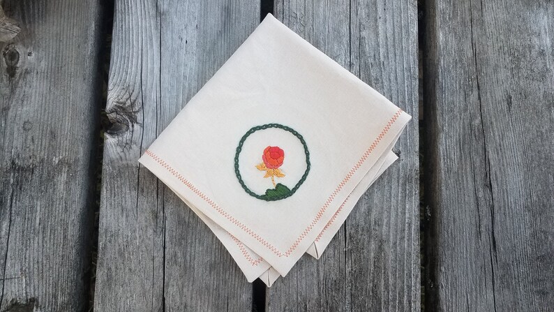 Cloudberry embroidered hankerchief