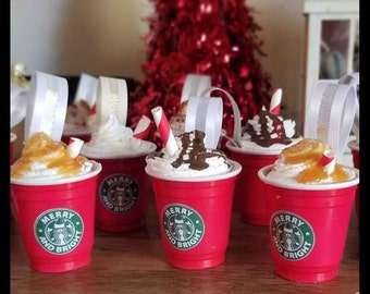 Mini Starbucks ornaments