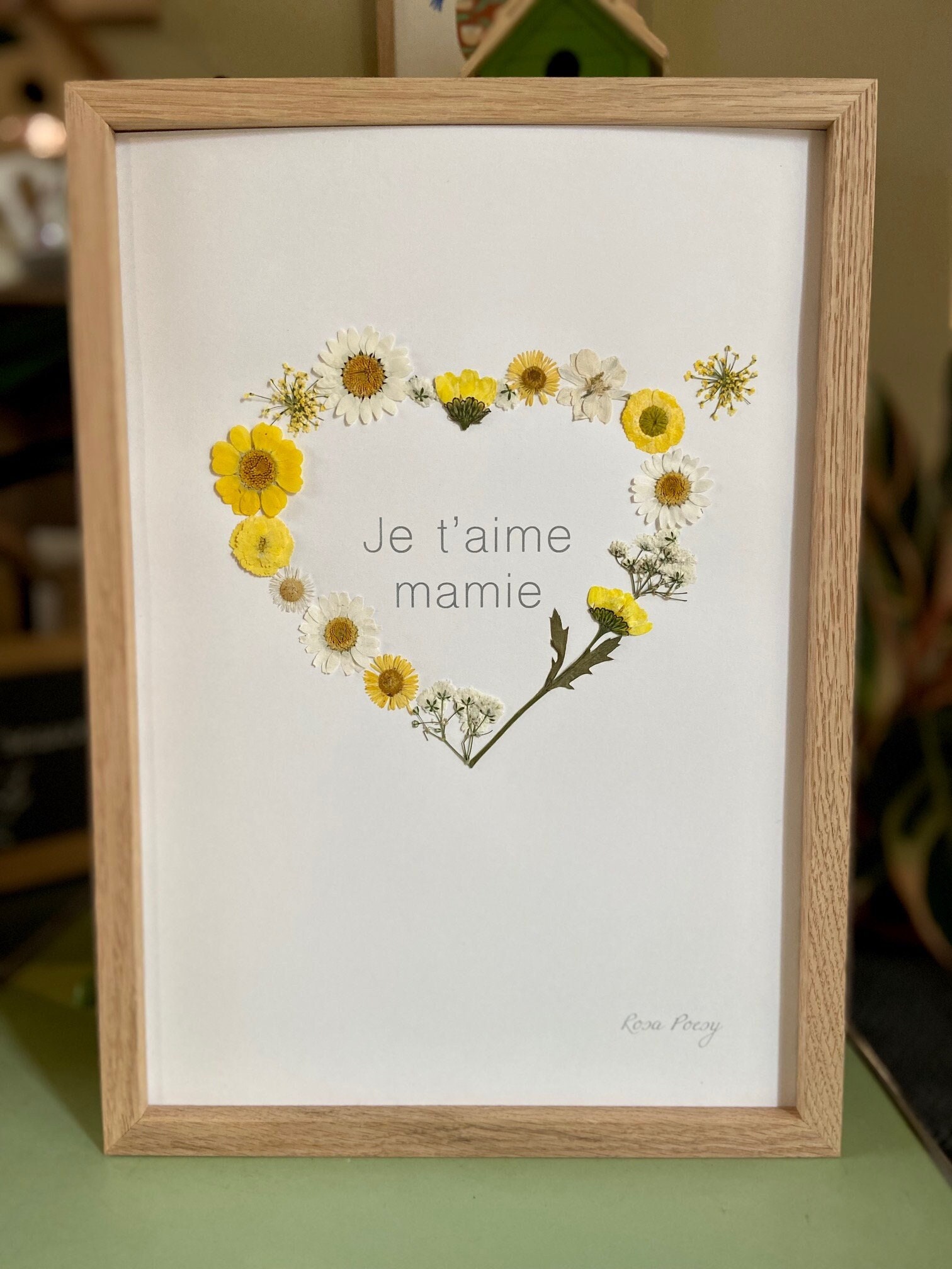 Cadre en Fleurs Séchées