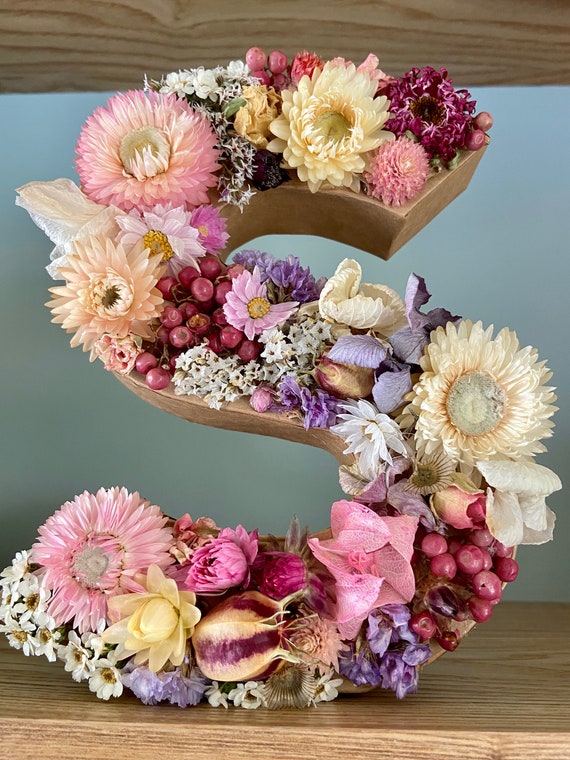 Buchstaben Blumen Seche Etsy