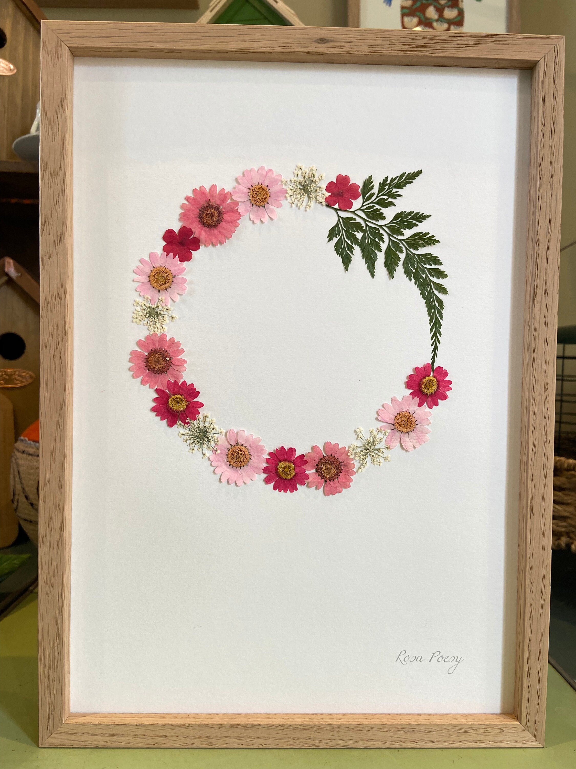 Cadre en Fleurs Séchées