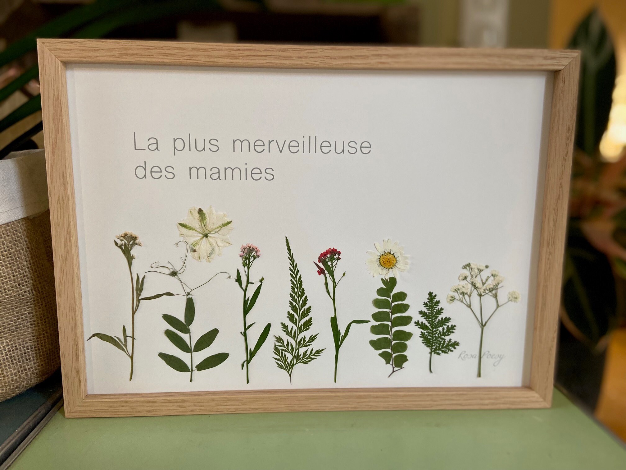 Cadre en Fleurs Séchées