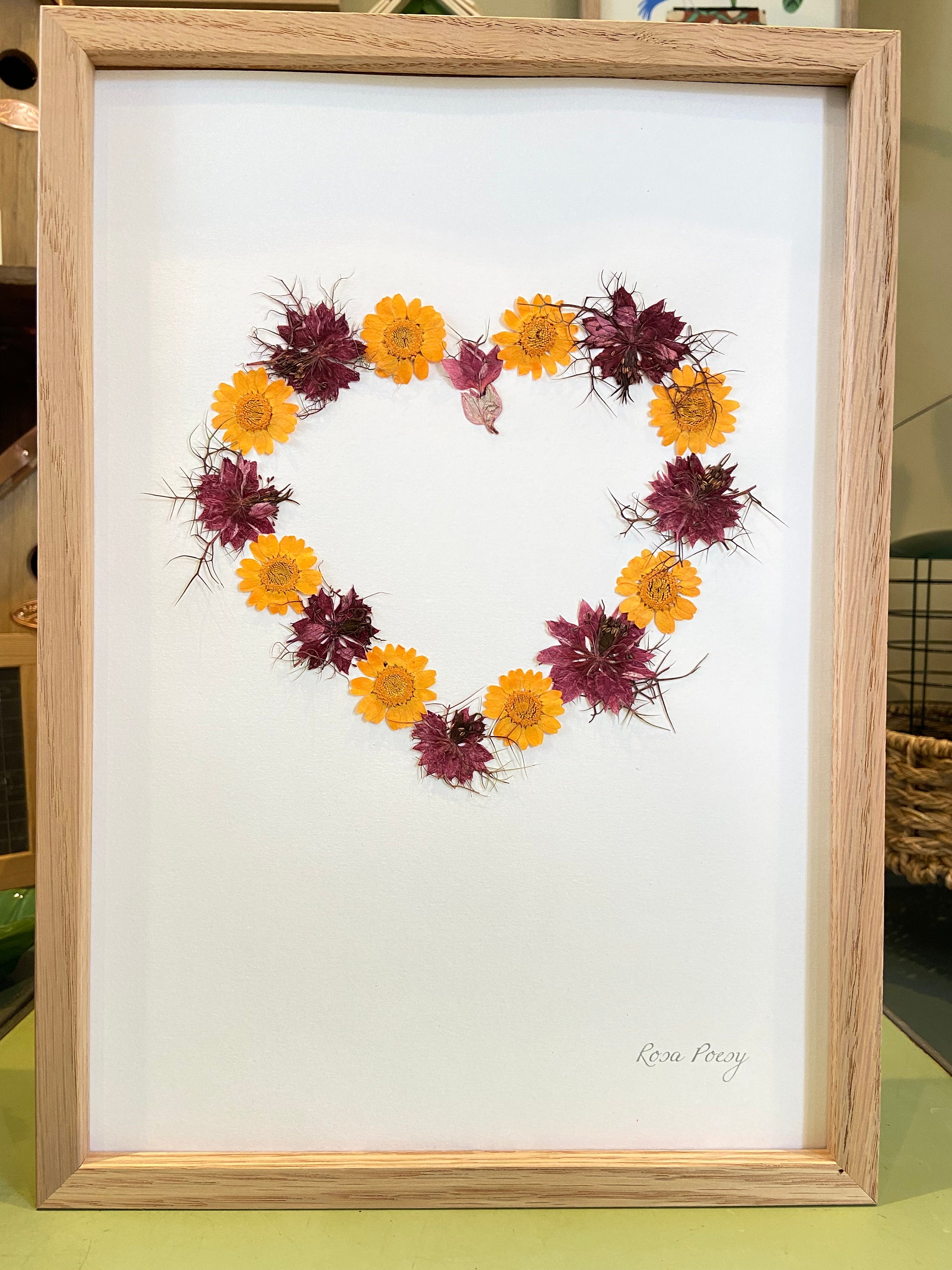Cadre en Fleurs Séchées