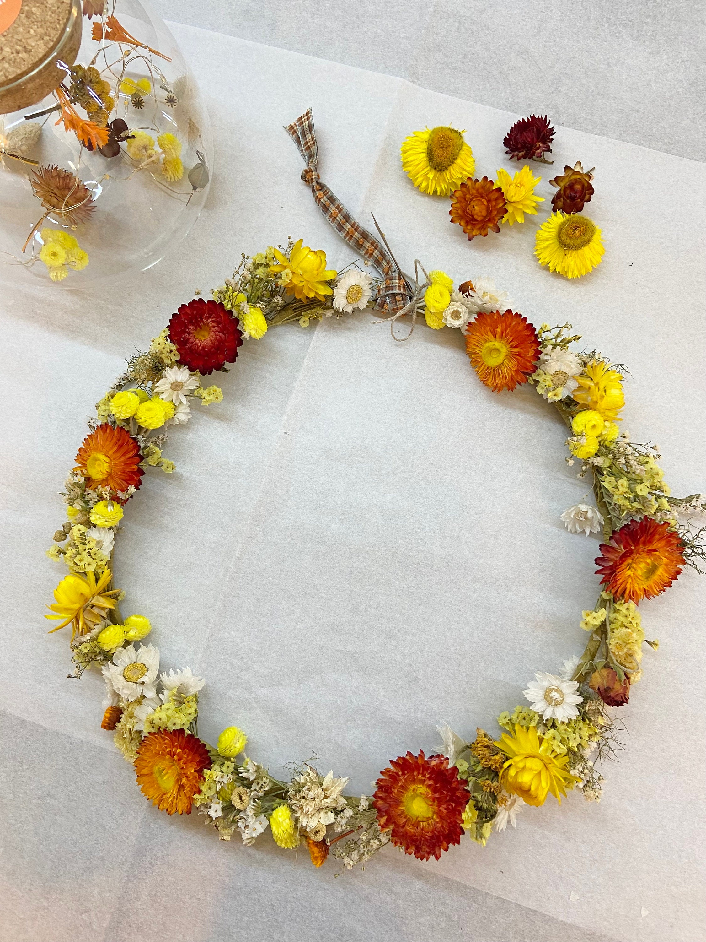 Couronne de Fleurs Séchées