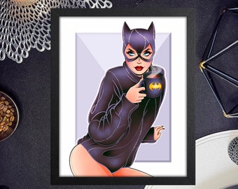 Catwoman Cozy Character by JStillDraws