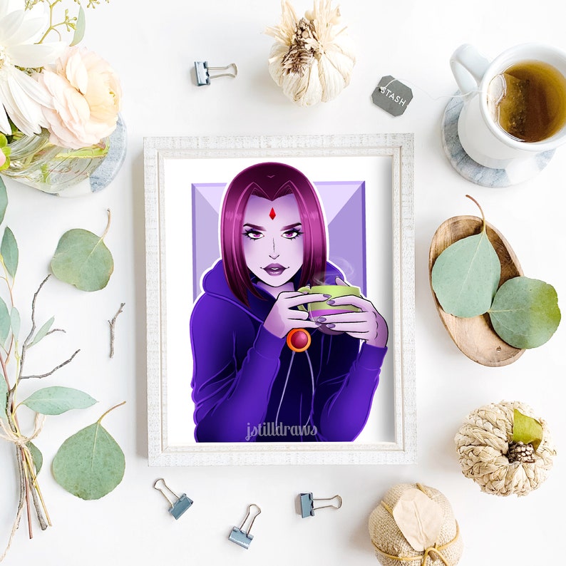 Raven Fan Art Print Teen Titans Poster - Etsy