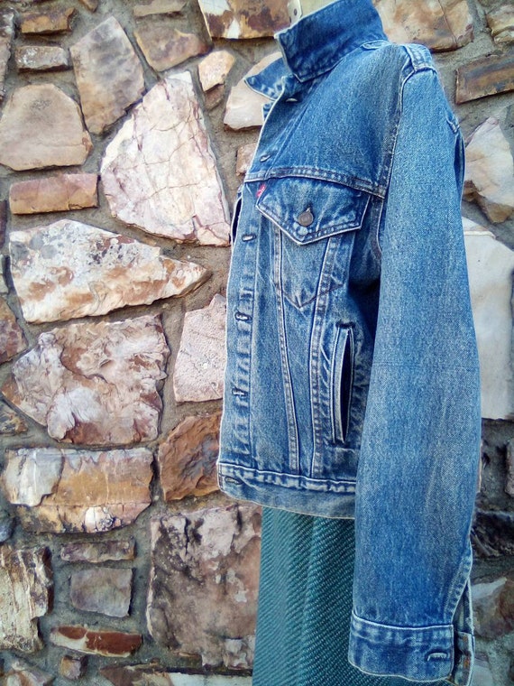 Levi's 1980's Snap Up Trucker Denim Jean Jacket - image 9