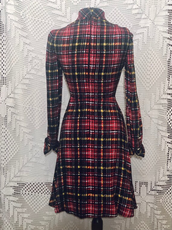 Tartan Plaid 1960s Geoffrey Beene Designer Dress - image 9