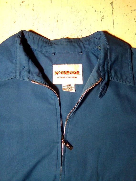 McGregor Jacket with Button Up Collar/1980's Deep… - image 10