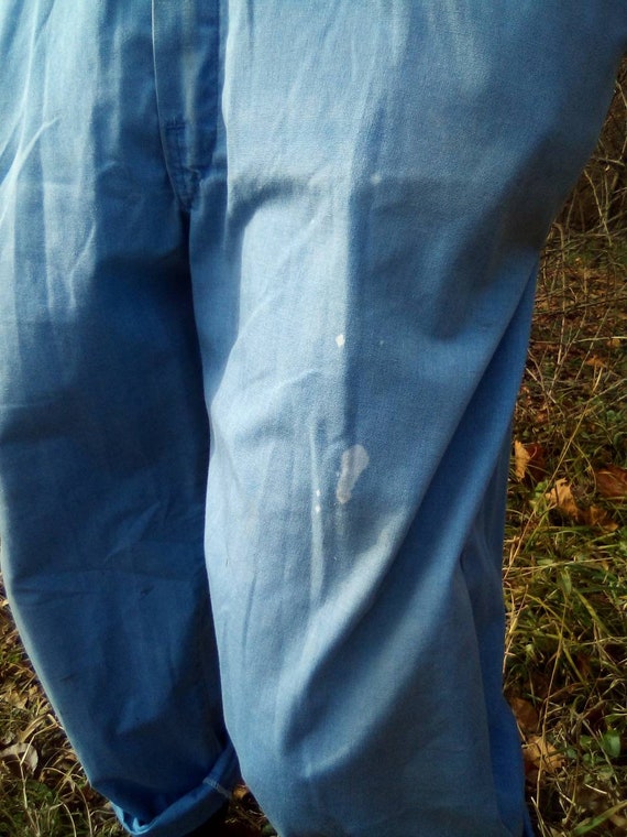 Vintage Dickies Light Blue Coveralls: 1980s Grunge Painter