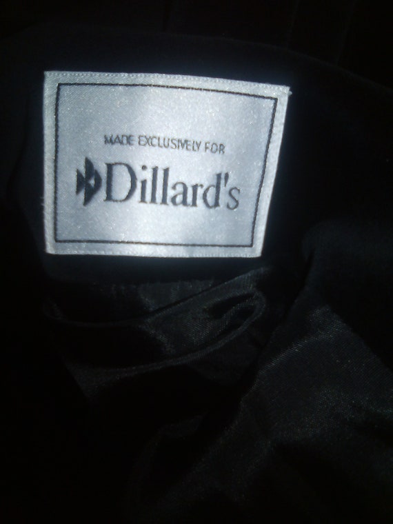 Black Soft Coat/Dillard's Preston and York/Draped… - image 9