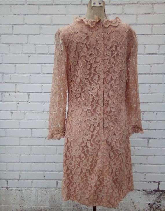 Lacey Peach "Henry-Lee" Dress/ Vintage Original R… - image 4