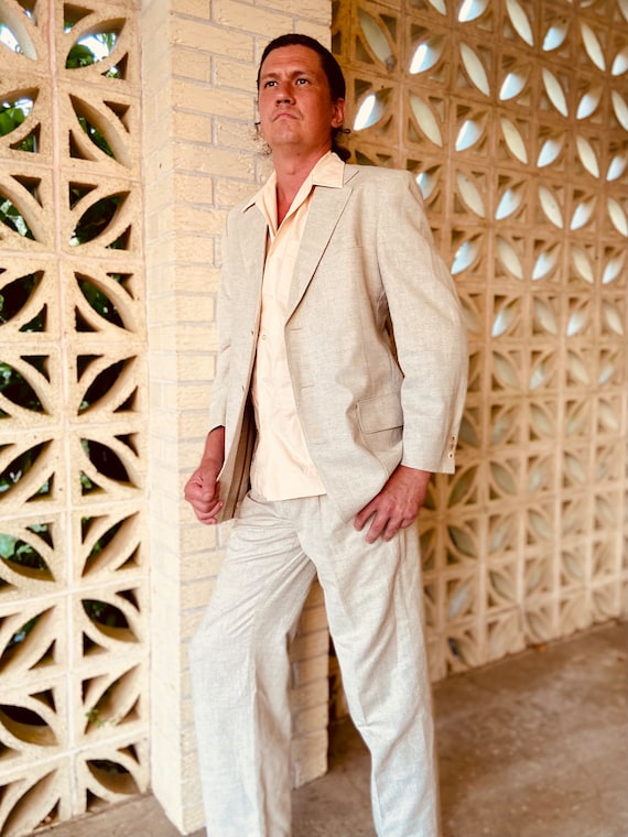 1980's linen suit - Gem
