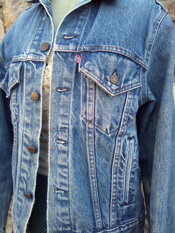 Levi's 1980's Snap Up Trucker Denim Jean Jacket - image 4