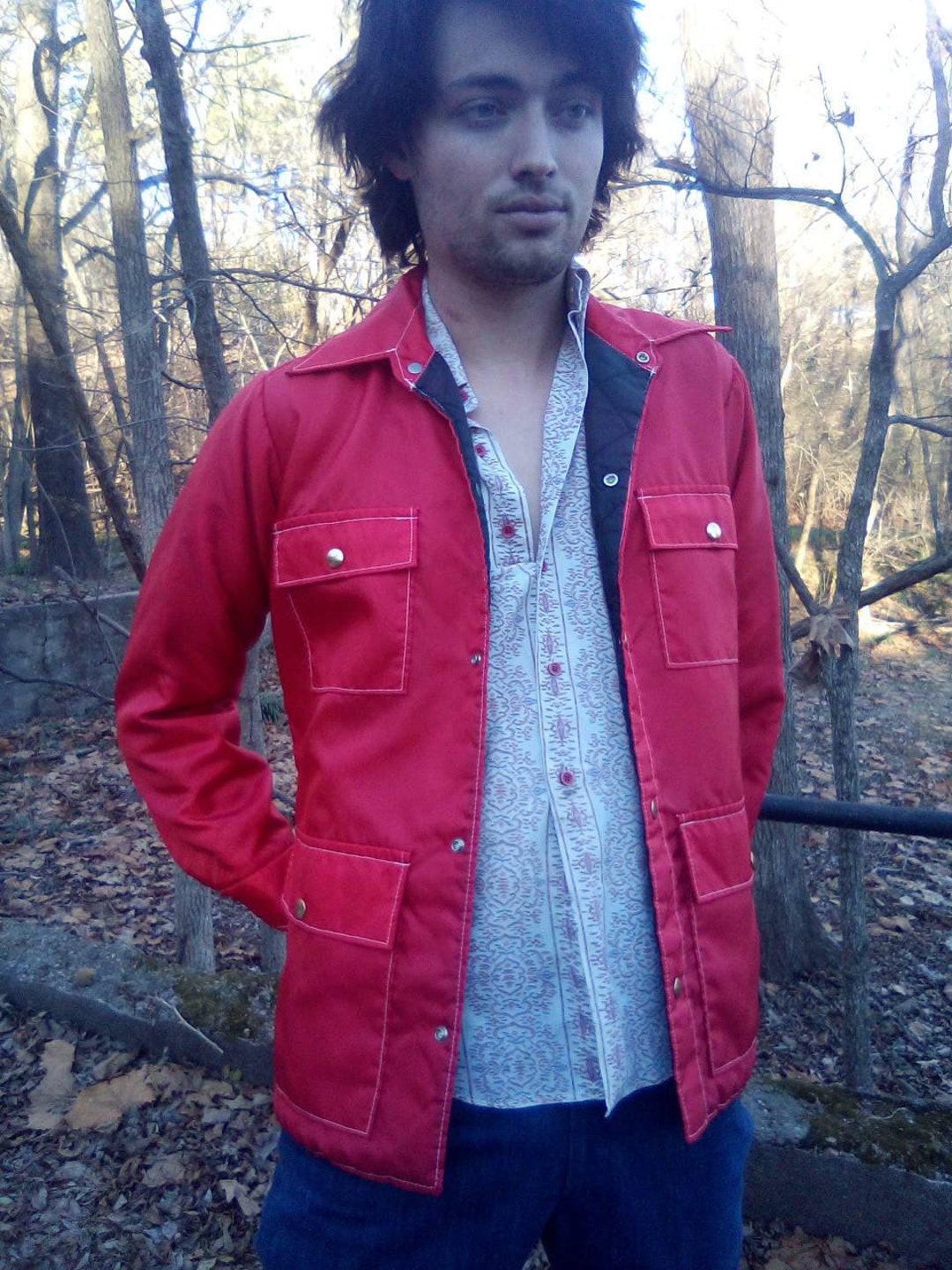 Walls Blizzard-pruf Insolated Snap up Coat With Front Snap Pockets