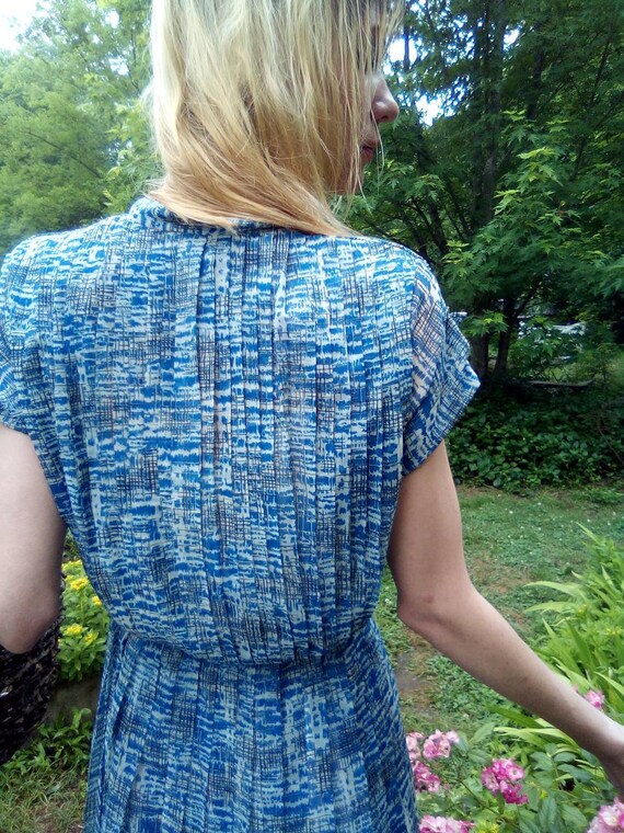 1940's/50's R & K Label Dress/ Side Hip Zipper/ Pleat… Gem