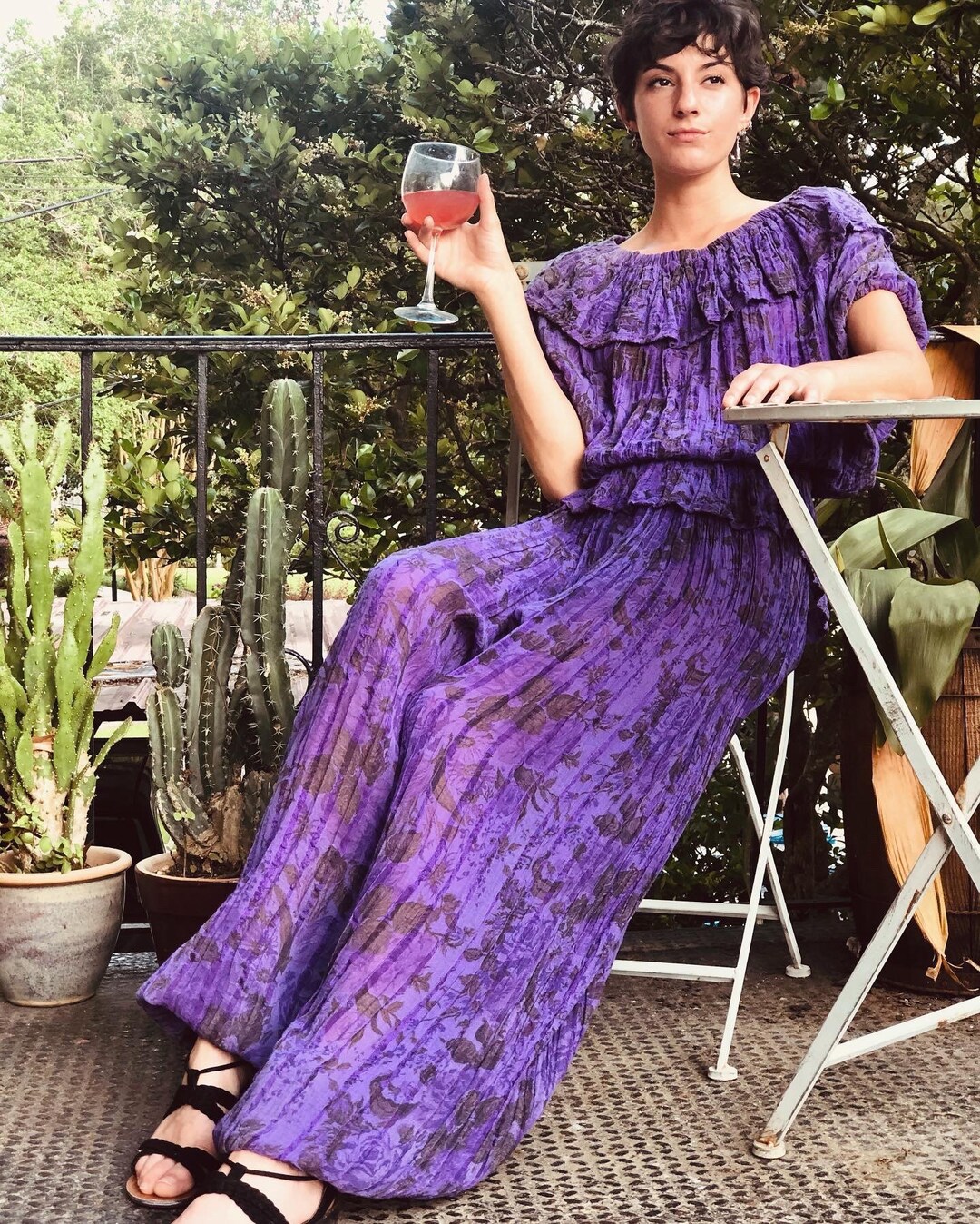 Grecian Gauze Goddess Two Piece Harem Set Etsy