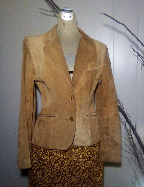 Camel Suede Jacket /Blazer 1970's