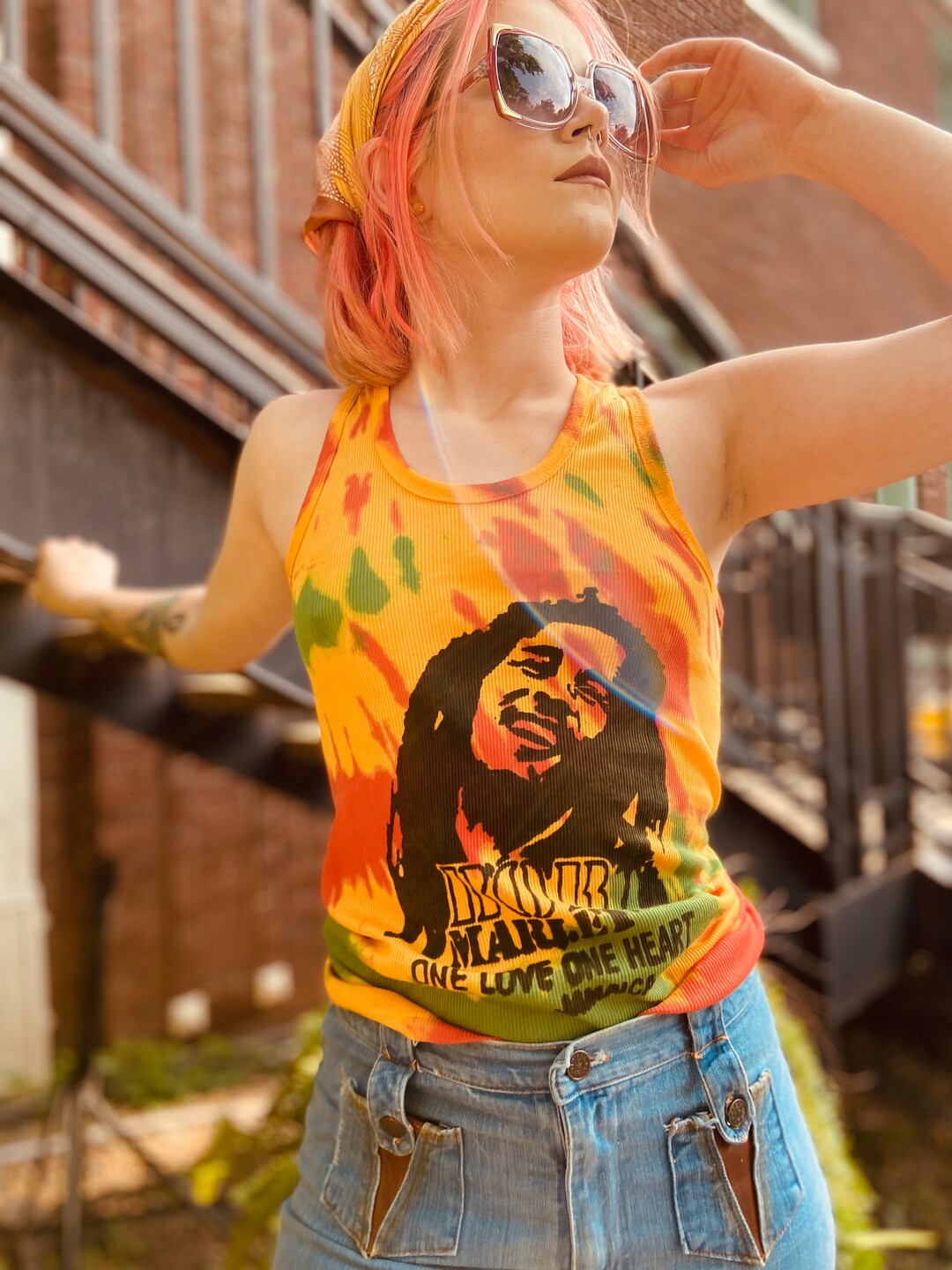 トップス WACKO MARIA BOB MARLEY / TANK TOP BOB MARLEY / TANK TOP【BLACK-GREEN】｜WACKO MARIA｜MELTING POT