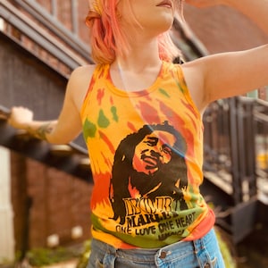 Bob Marley One Love Rastafarian Festival Rock Tee Tank