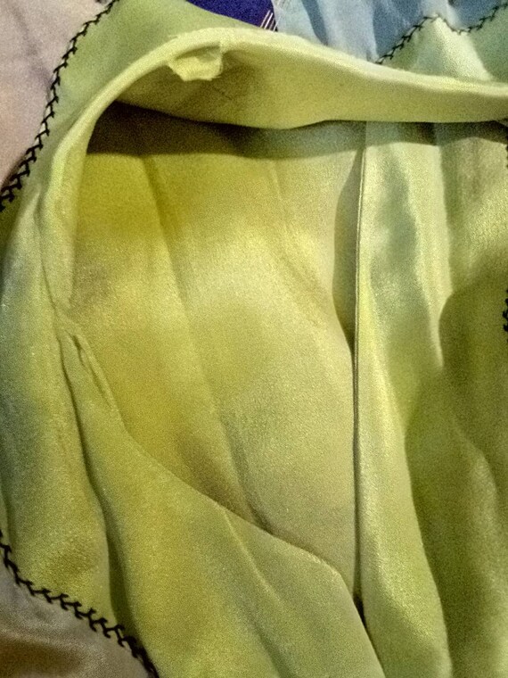 Silk Patchwork Robe with Amazing Detailed Stitch Desi… - Gem