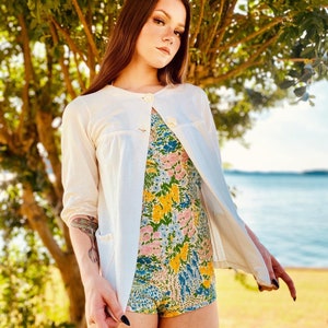 White Cotton Swimsuit Cover Up