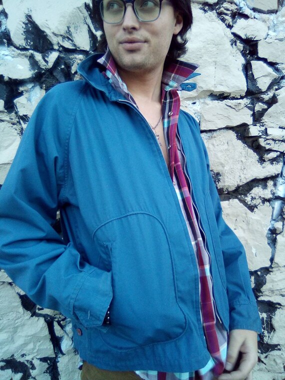 McGregor Jacket with Button Up Collar/1980's Deep… - image 3