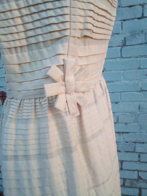 1950's/60's Cocktail Party Dress/ Union Made/Crea… - image 8