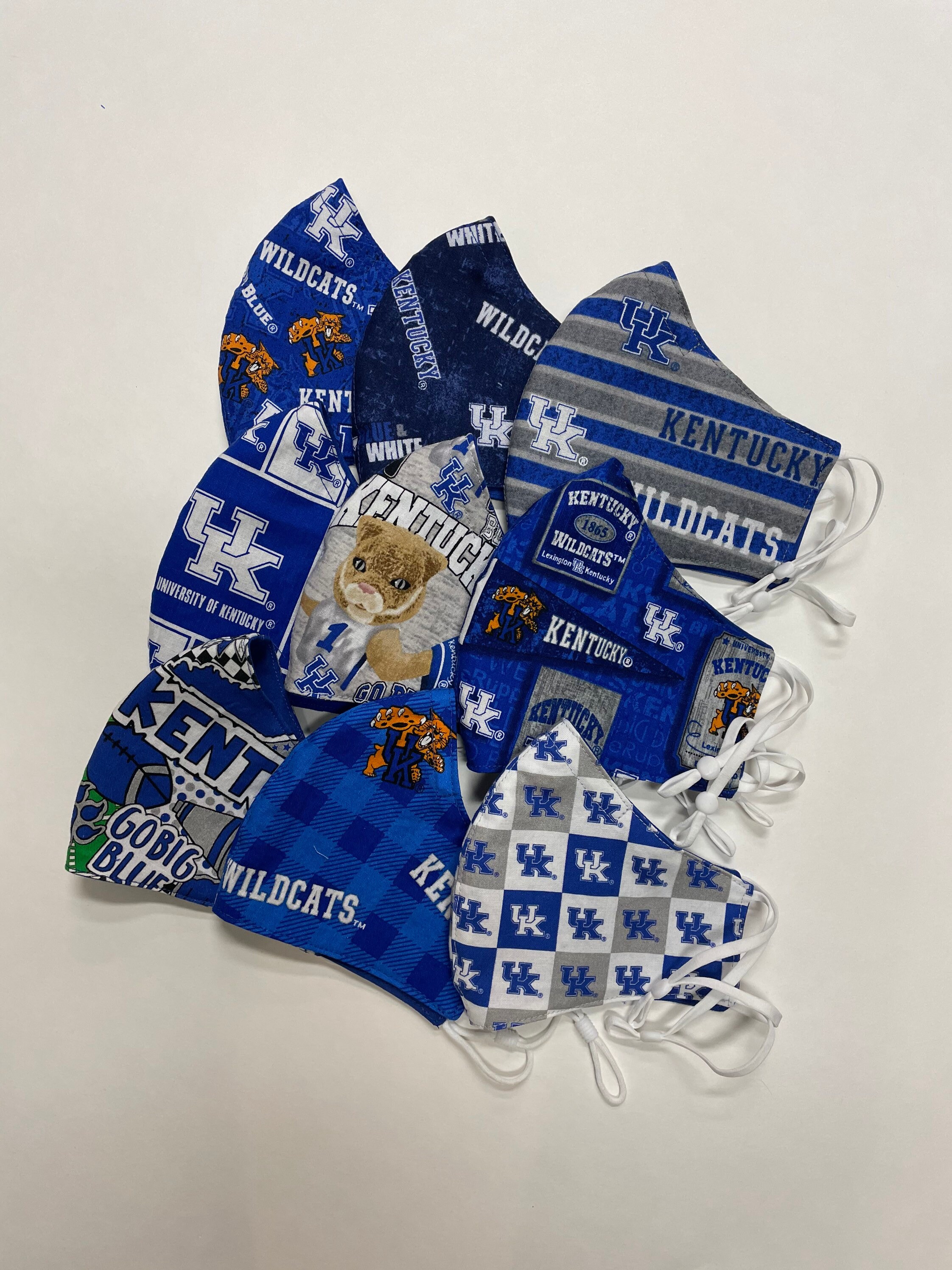 University of Kentucky Wildcats Face mask, Adult and child UK fabric …