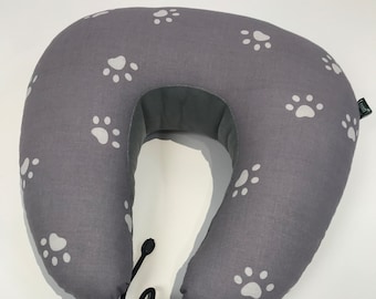 U-Shape Travel Neck Pillow: Cotton Airplane Support