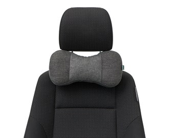 Almofada de encosto de cabeça para carro: suporte ergonômico para o pescoço, mistura de algodão e elastano.