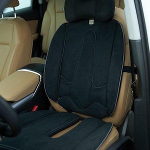 Alcantara Leather Car Seat Cover Set: Handmade Interior Decor