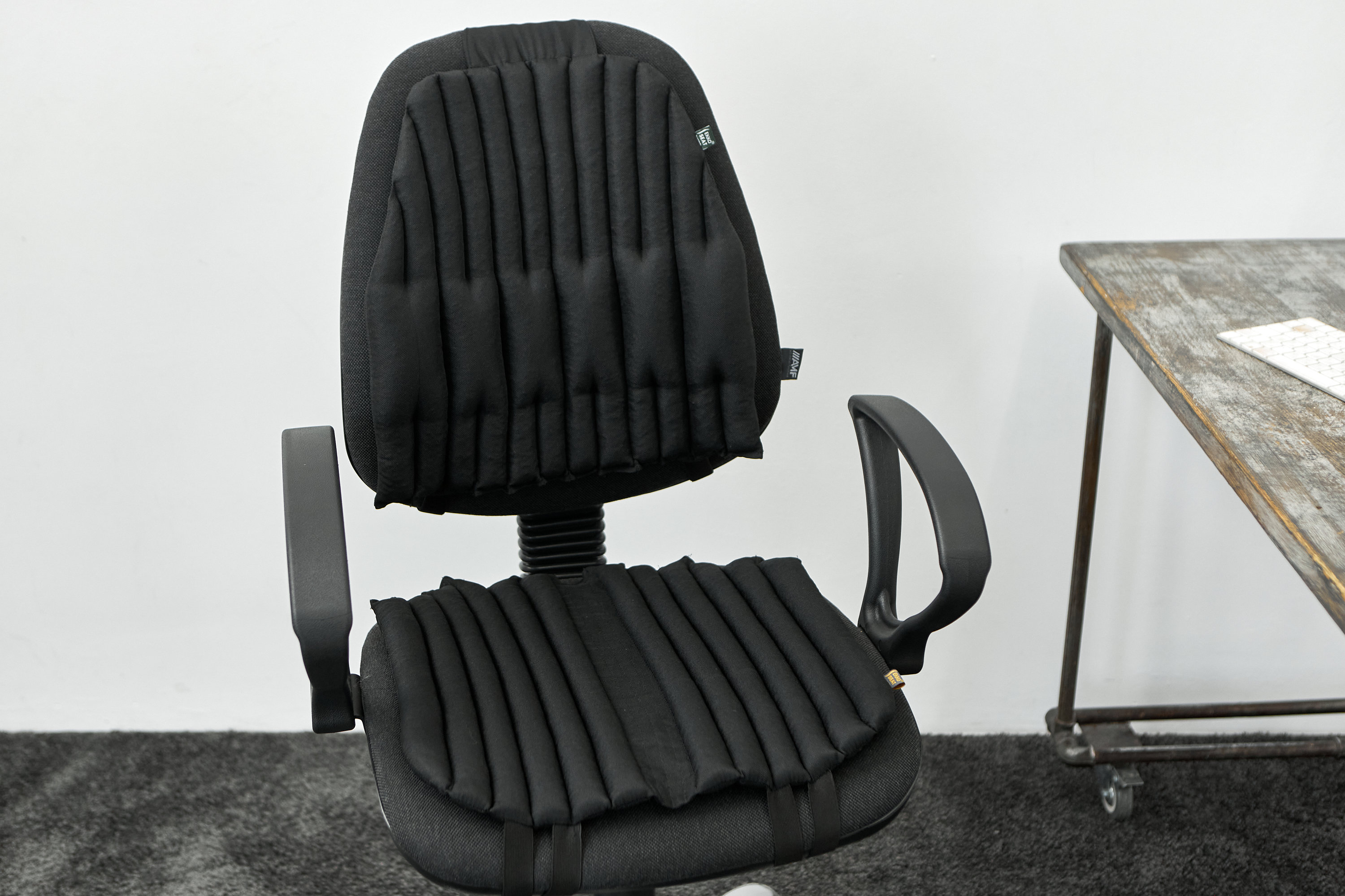 Coprisedia Elasticizzato Nero Universale - Per Ufficio, Casa, Lavabile, Antipolvere