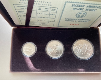 Ancient Greek games silver set UNC
