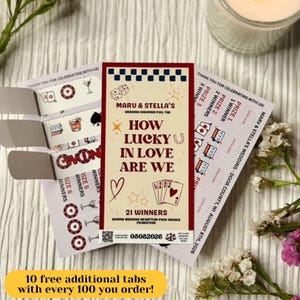 Custom Wedding Pull Tabs | Midwest Handmade Reception Game Favor