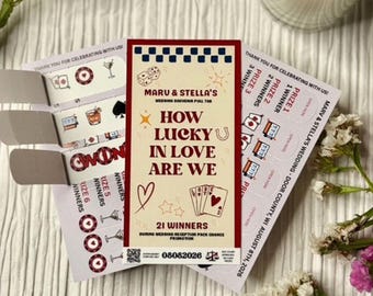 Custom Wedding Pull Tabs | Midwest Handmade Reception Game Favor